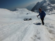 52 Salgo verso il Passo San Marco seguendo tracce scialpinistiche